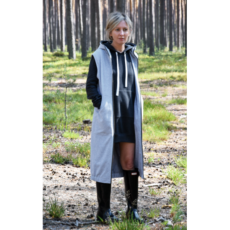 JASPER - DŁUGA BLUZA Z KAPTUREM