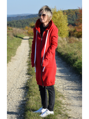 JASPER - long hoodie - red