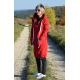 JASPER - long hoodie - red