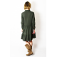 TIFFA - mini dress with frills - burgundy