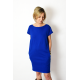 ALEGRA - cotton dress with short sleeves - khaki