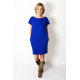 ALEGRA - cotton dress with short sleeves - khaki