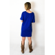 FLOW - cotton dress with pockets - cobalt