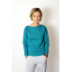 LONS - cotton women LONGSLEEVE - turquoise