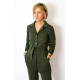 SIMONE - cotton dress with belt