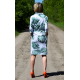 SIMONE - cotton dress with belt