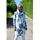 JASPER - langer Hoodie - monstera