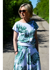 FOCUS -T-Shirt aus Baumwolle - weiße und marineblaue Streifen