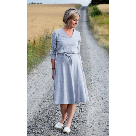 LUCY - Midi Flared cotton dress