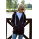 CHLOE - women's zip-up hoodie - navy blue