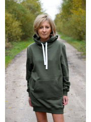 TURBO - langer Hoodie - khaki