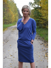 TAMARA - cotton dress with an elastic band