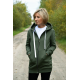 CHLOE - women's zip-up hoodie - khaki