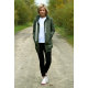 CHLOE - women's zip-up hoodie - khaki