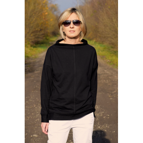 NASSA - sweatshirt with a stand-up collar