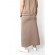 NURIT - skirt with a pouch pocket - mocha