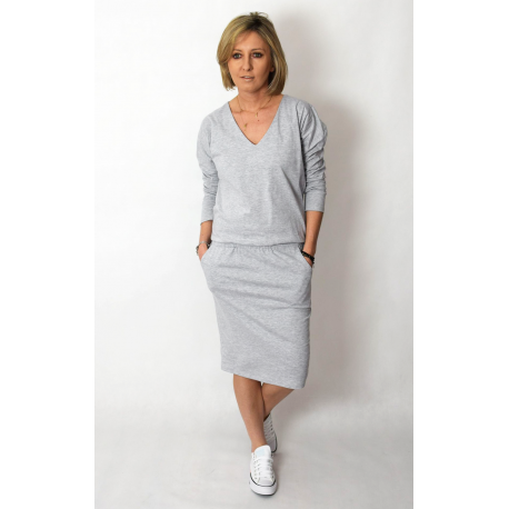 TAMARA - cotton dress with an elastic band