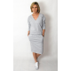 LIDIA - cotton dress with an elastic waistband