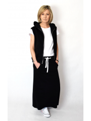 NURIT - skirt with a pouch pocket - mocha