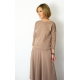 NADIA - Baumwolle Midi-Kleid mit elastischem Bund