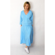 NADIA - Baumwolle Midi-Kleid mit elastischem Bund