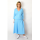 NADIA - Baumwolle Midi-Kleid mit elastischem Bund
