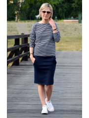 OLGA - sweatshirt with pockets - navy blue