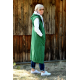 DEEP - sleeveless long cardigan vest - green color