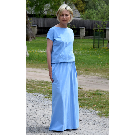 sukienka CLEO - kolor błękitny
