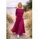 KORNELIA - LANG GESTRICKT KLEID - fuchsia