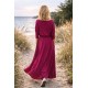 KORNELIA - LANG GESTRICKT KLEID - fuchsia