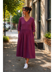 KAJA - Midikleid aus Baumwolle