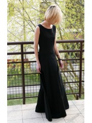 SWING - lange 100% Baumwolle Kleid / maxi