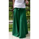 DRESCODE - long, cotton skirt with a bow or knit - green