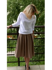 KARI - Cotton midi skirt