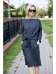 KIKA - midi strickkleid baumwolle damen