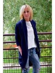 HANNAH - Sweatshirt mit Reißverschluss für Damen - marineblau