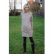 CARRIE - cotton tunic / dress with pockets - mocha