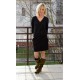 XENA - Umschlag-Minikleid mit Gummi