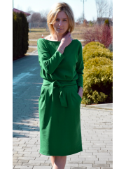 KIKA - cotton knit dress midi