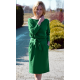 KIKA - cotton midi dress - green