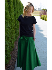 KLAUDIA - KNITTED SKIRT FROM THE WHEEL 7/8 - green