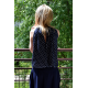 ATENA - Tied knit blouse in polka dots