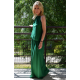 AMIRA - Maxi / long cotton dress - green