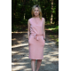 UNO - Baumwoll Midi ärmelloses Kleid - schmutzig rosa