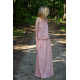 AMIRA - maxi / lange Strickkleid - schmutzig rosa