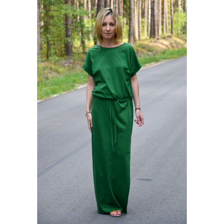 sukienka GREES - kolor ZIELONY