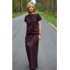 CLEO - long knitted dress - CHOCOLATE