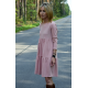 BLUM - midi dress with frills - dirty pink