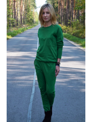 PABLO - cotton overalls with long sleeves - green